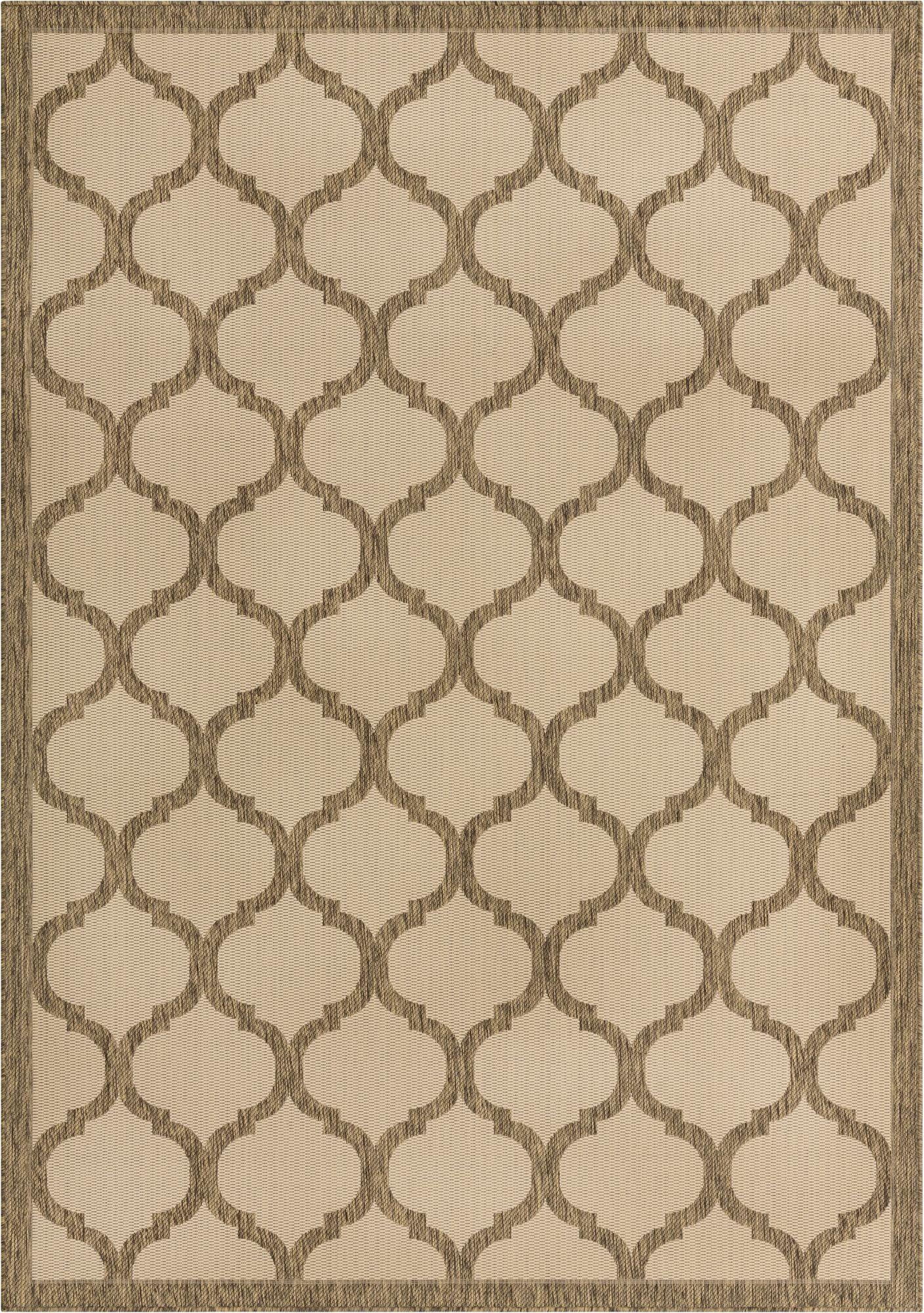 7' x 10' Washable Lattice Indoor / Outdoor Rug