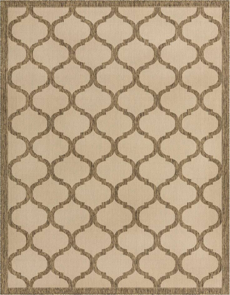 Detail image of 7' x 10' Easy-Clean Trellis Indoor / Outdoor Rug