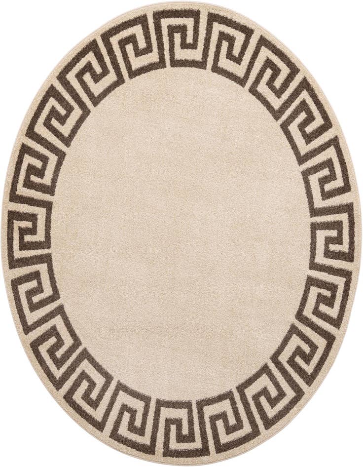 Detail image of 7' 10 x 7' 10 Greek Key Round Rug