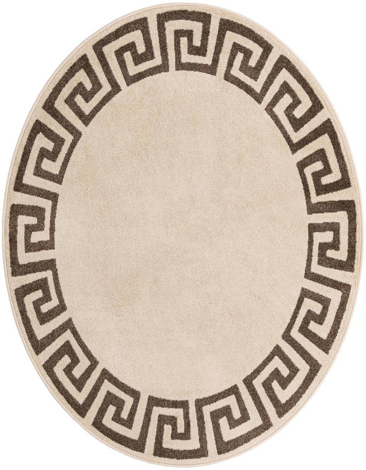 Detail image of 6' x 6' Greek Key Round Rug