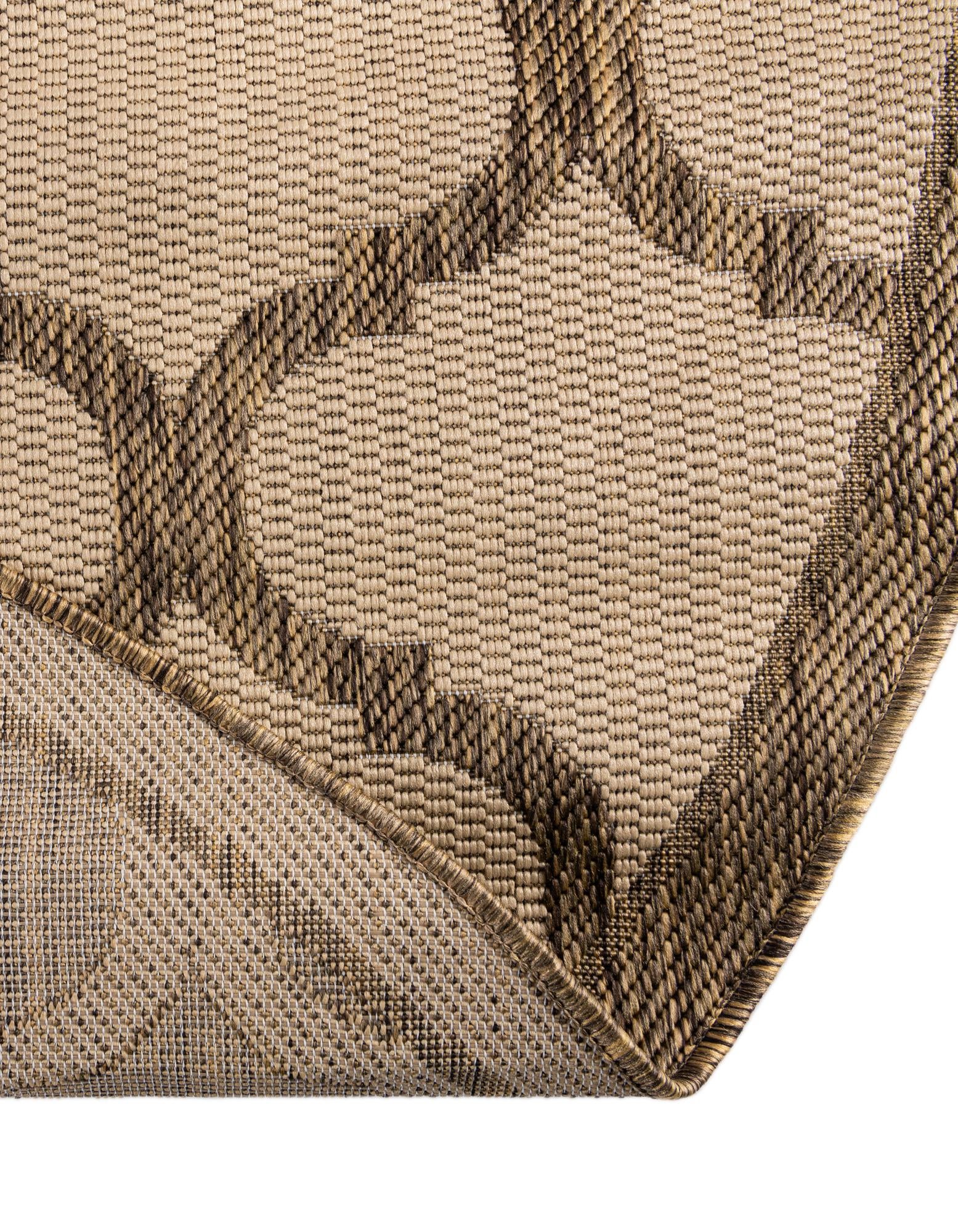 6' x 6' Easy-Clean Lattice Indoor / Outdoor Round Rug