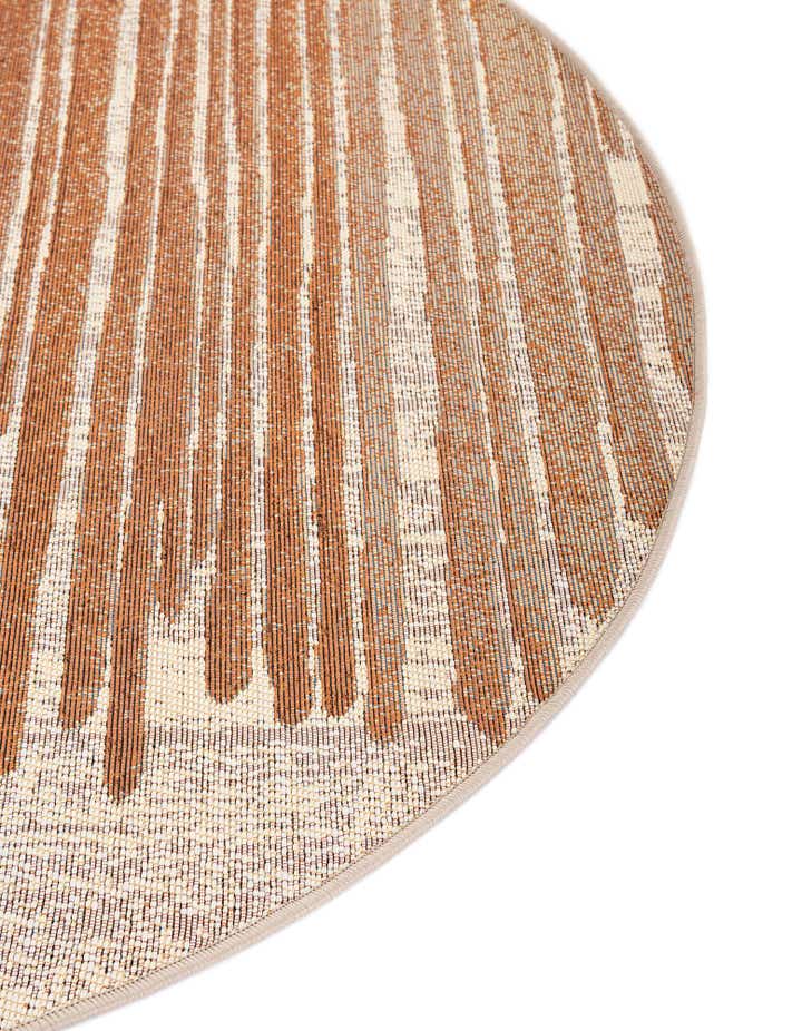 3' x 3' Easy-Clean Modern Indoor / Outdoor Round Rug