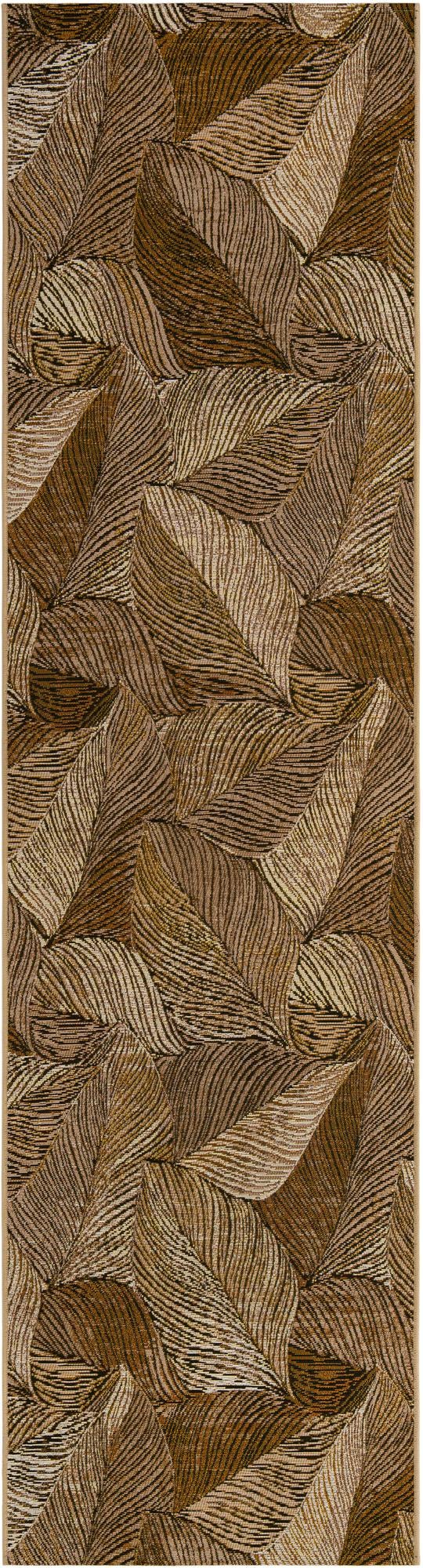 2' 7 x 10' Easy-Clean Botanical Indoor / Outdoor Runner Rug