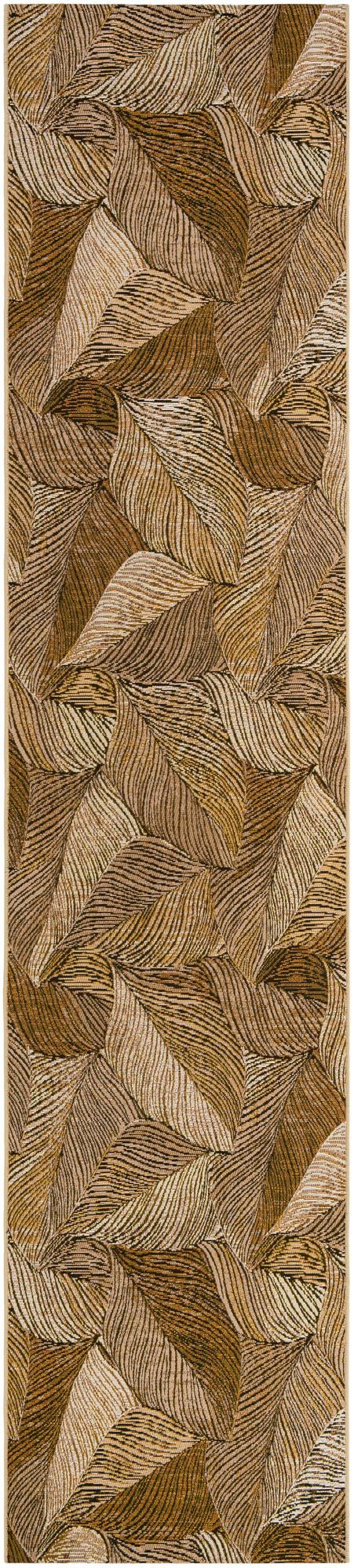 2' 7 x 12' Easy-Clean Botanical Indoor / Outdoor Runner Rug