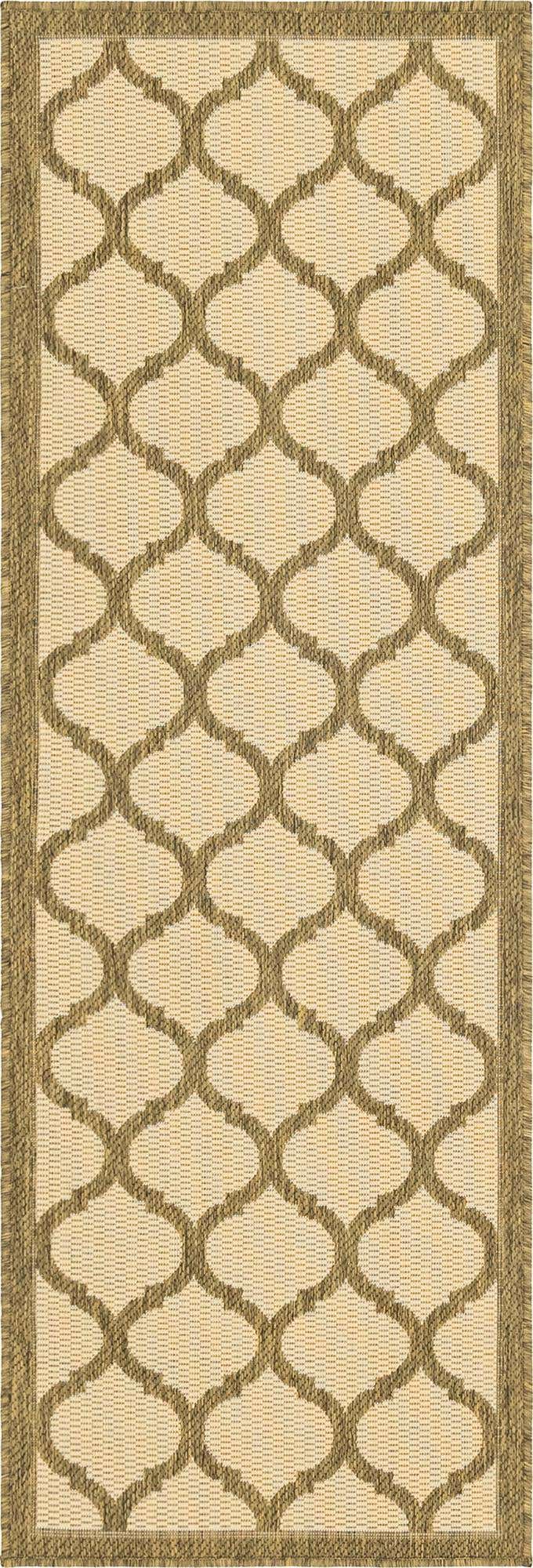 2' 2 x 6' Easy-Clean Lattice Indoor / Outdoor Runner Rug