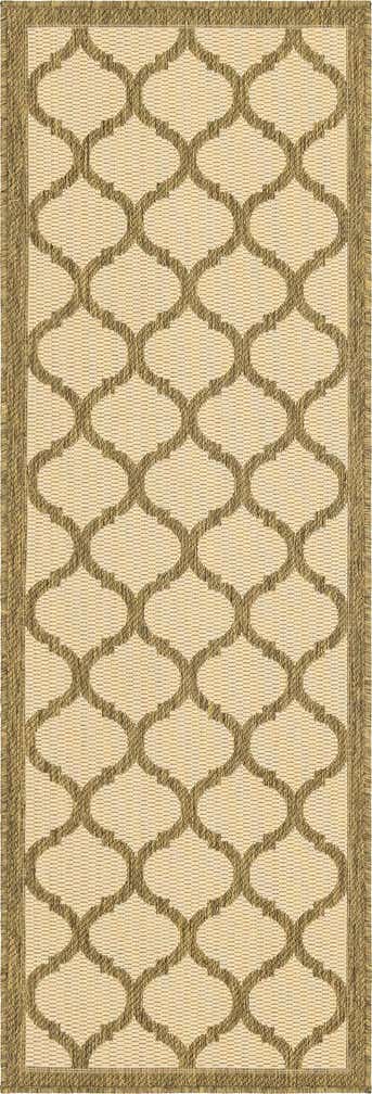 2' 2 x 6' Easy-Clean Lattice Indoor / Outdoor Runner Rug