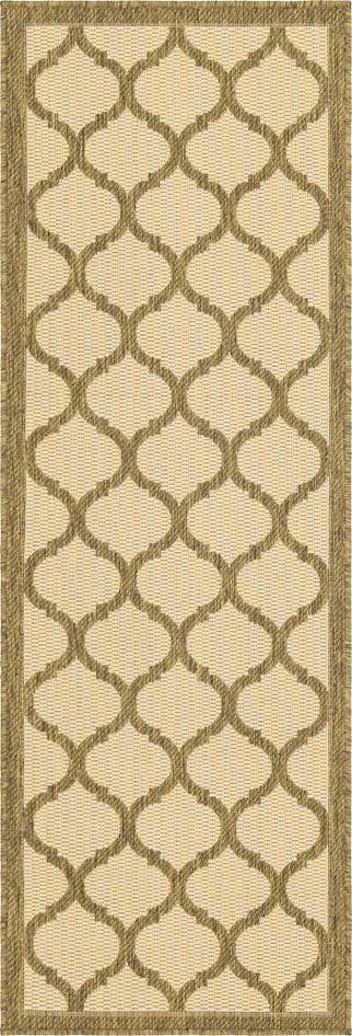 Detail image of 2' 2 x 6' Easy-Clean Lattice Indoor / Outdoor Runner Rug