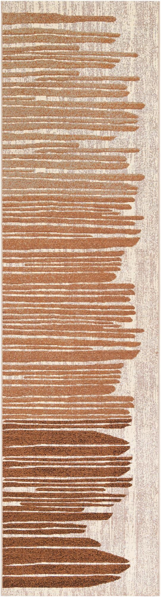 2' 7 x 10' Easy-Clean Modern Indoor / Outdoor Runner Rug