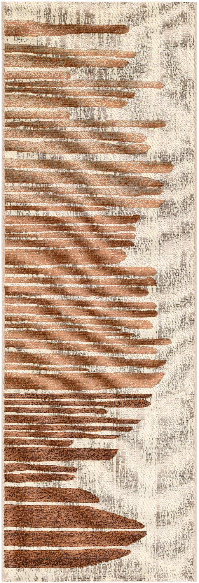 2' x 6' Easy-Clean Modern Indoor / Outdoor Runner Rug