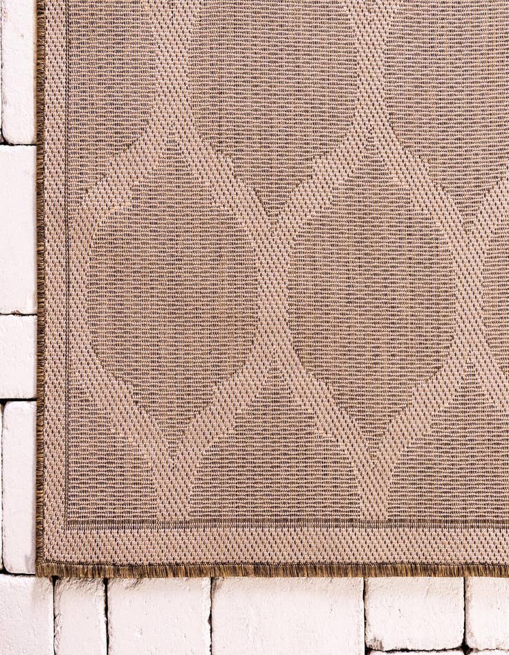 Detail image of 2' 2 x 6'  Washable Trellis Indoor / Outdoor Runner Rug