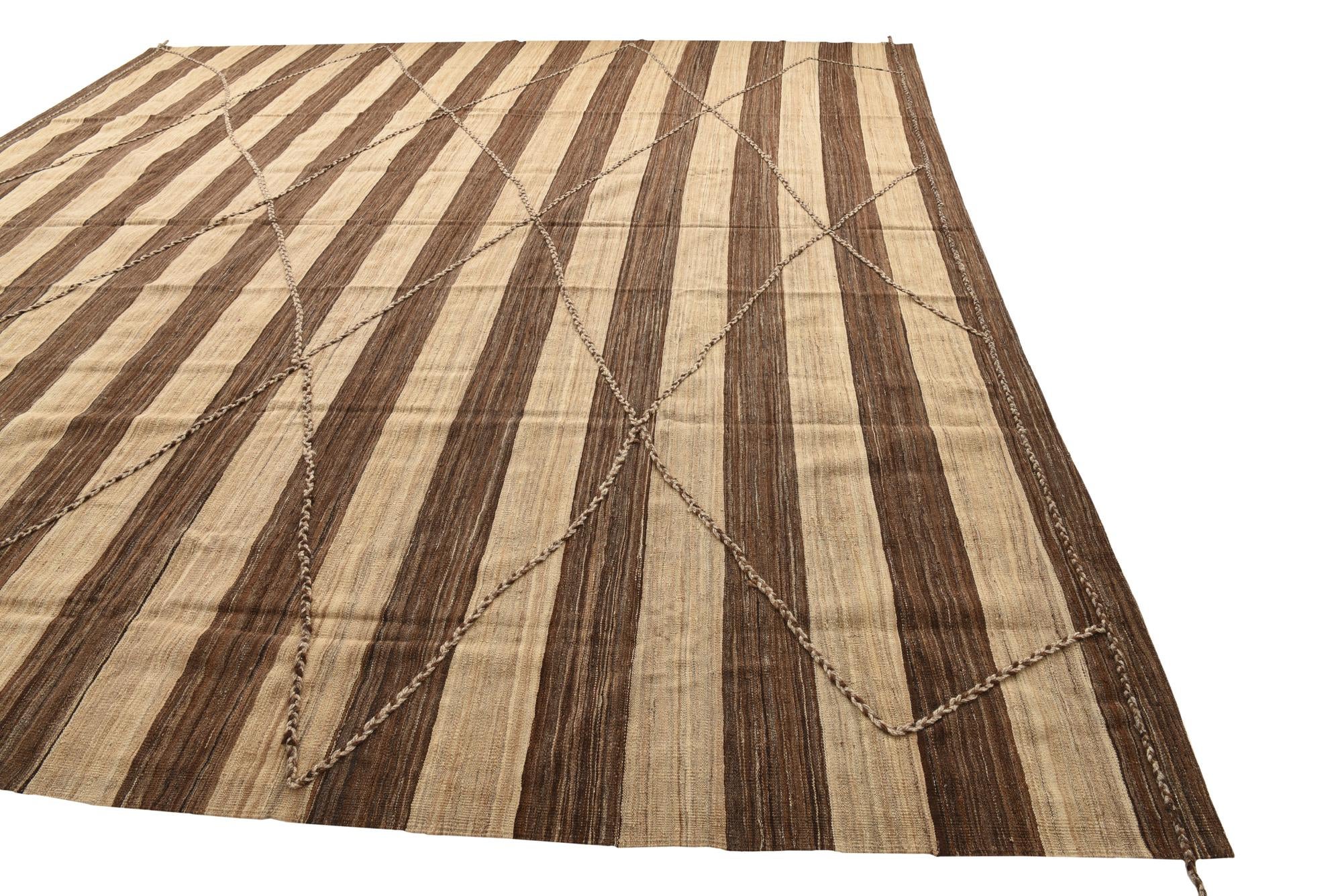 13' 2 x 13' 8 Hand Knotted Moroccan Wool Square Rug