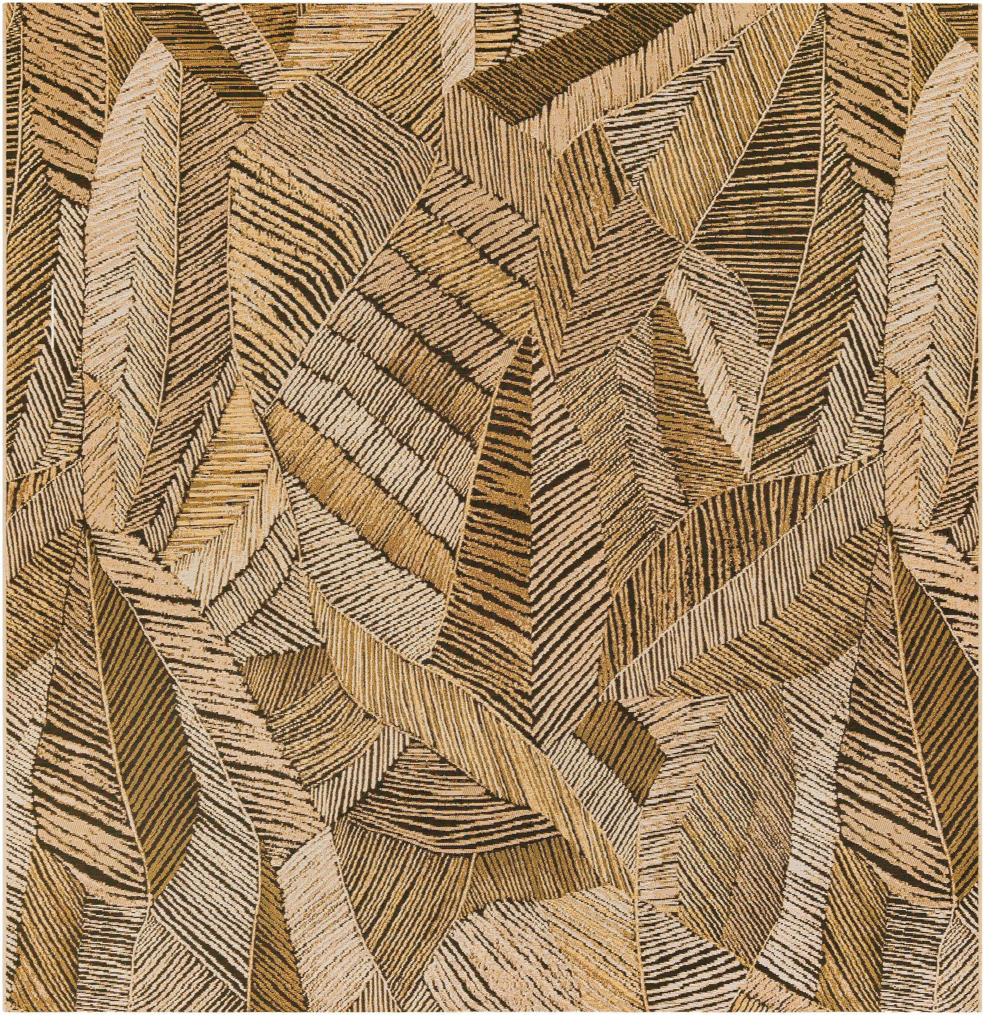 10' x 10' Easy-Clean Botanical Indoor / Outdoor Square Rug