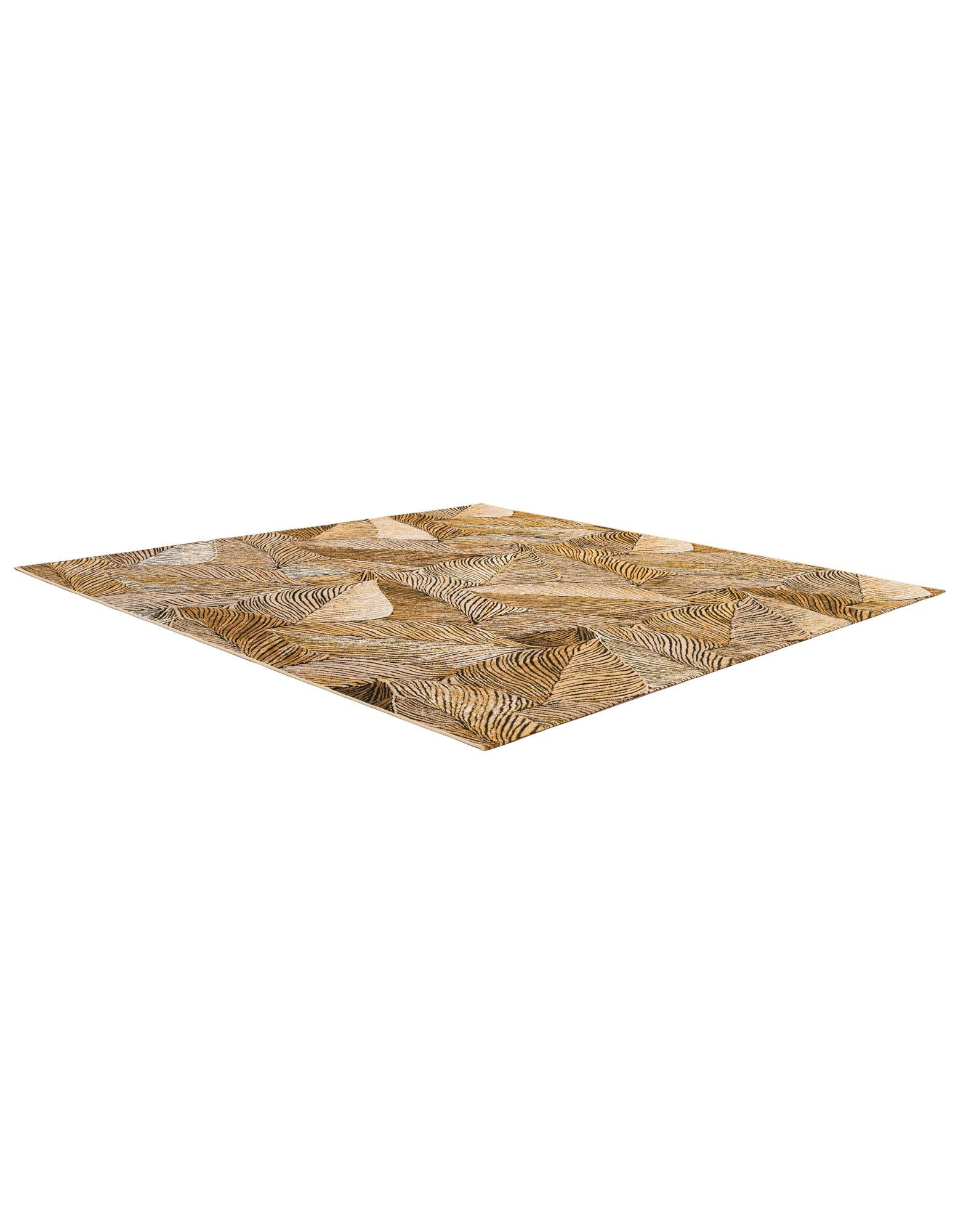 8' x 8' Easy-Clean Botanical Indoor / Outdoor Square Rug