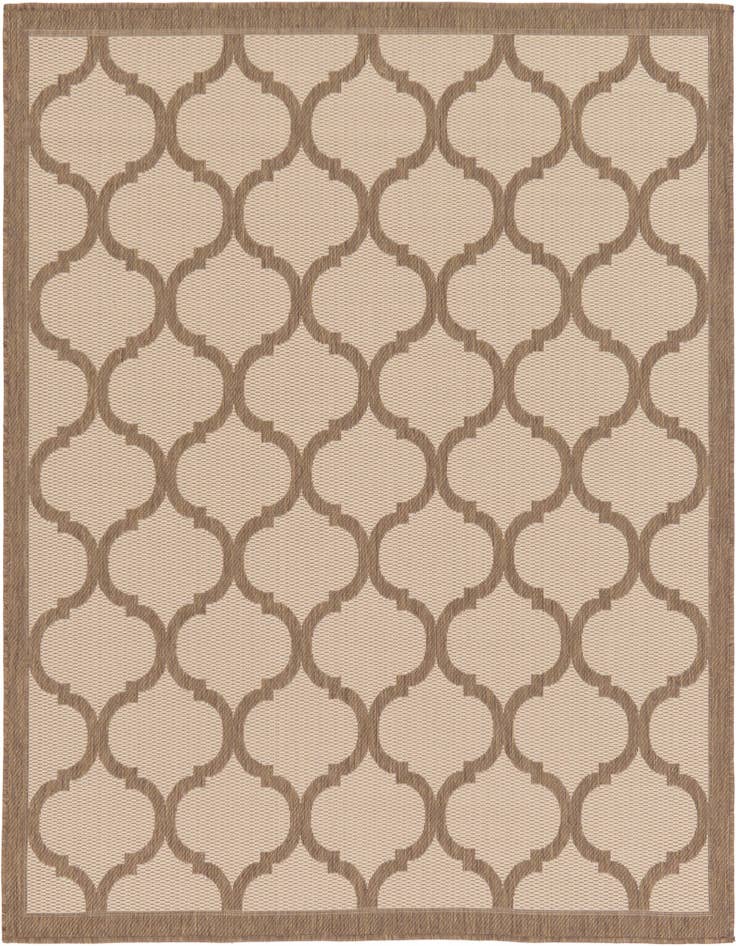 Detail image of 6' x 6' Easy-Clean Lattice Indoor / Outdoor Square Rug