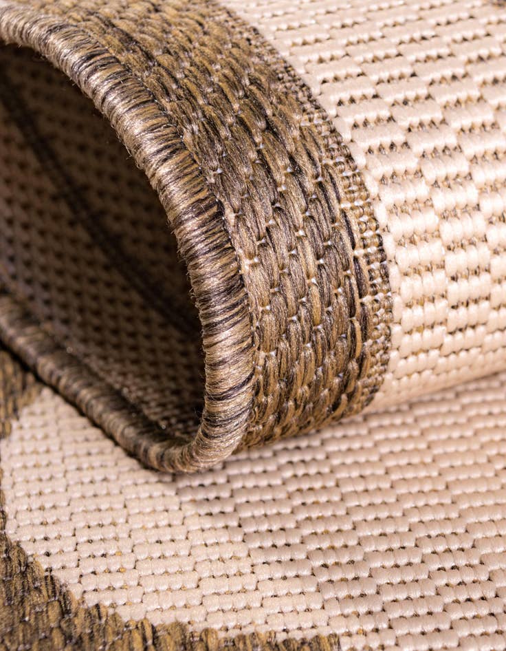 Detail image of 6' x 6'  Washable Trellis Indoor / Outdoor Square Rug