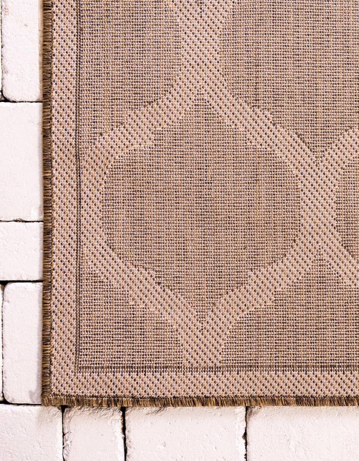 Detail image of 6' x 6'  Washable Trellis Indoor / Outdoor Square Rug