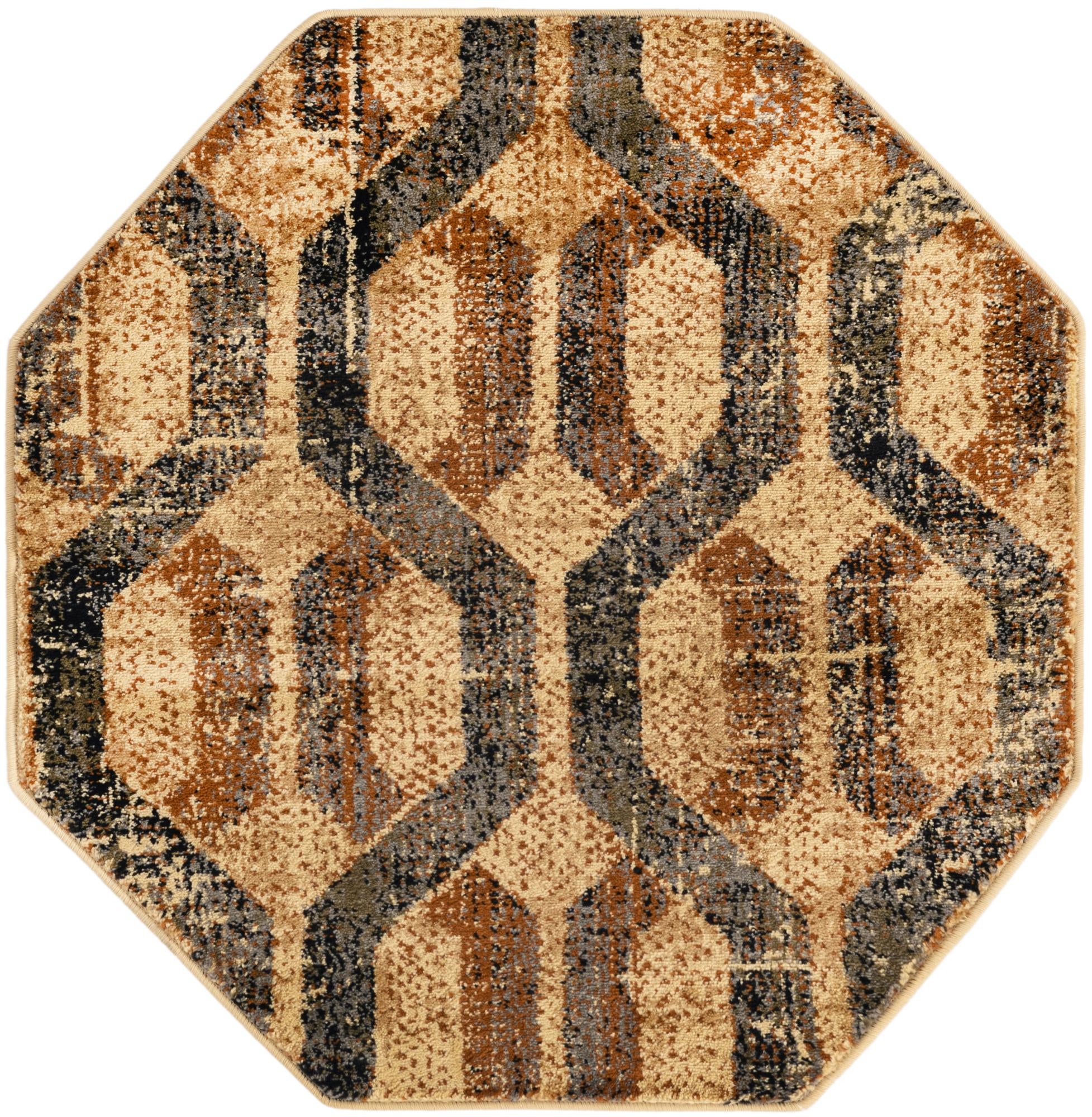 3' 3 x 3' 3 Saturn Octagon Rug