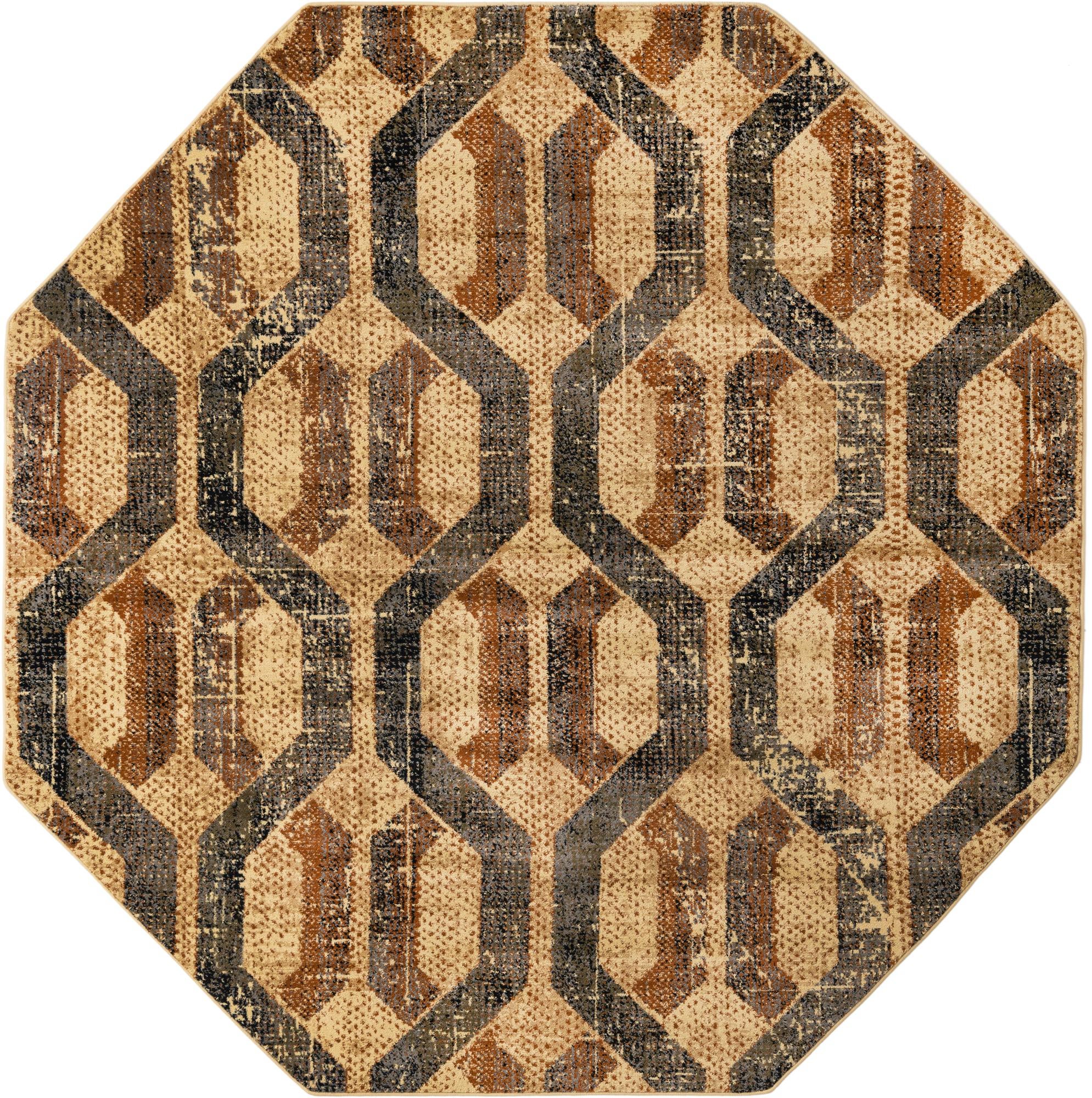 8' x 8' Saturn Octagon Rug
