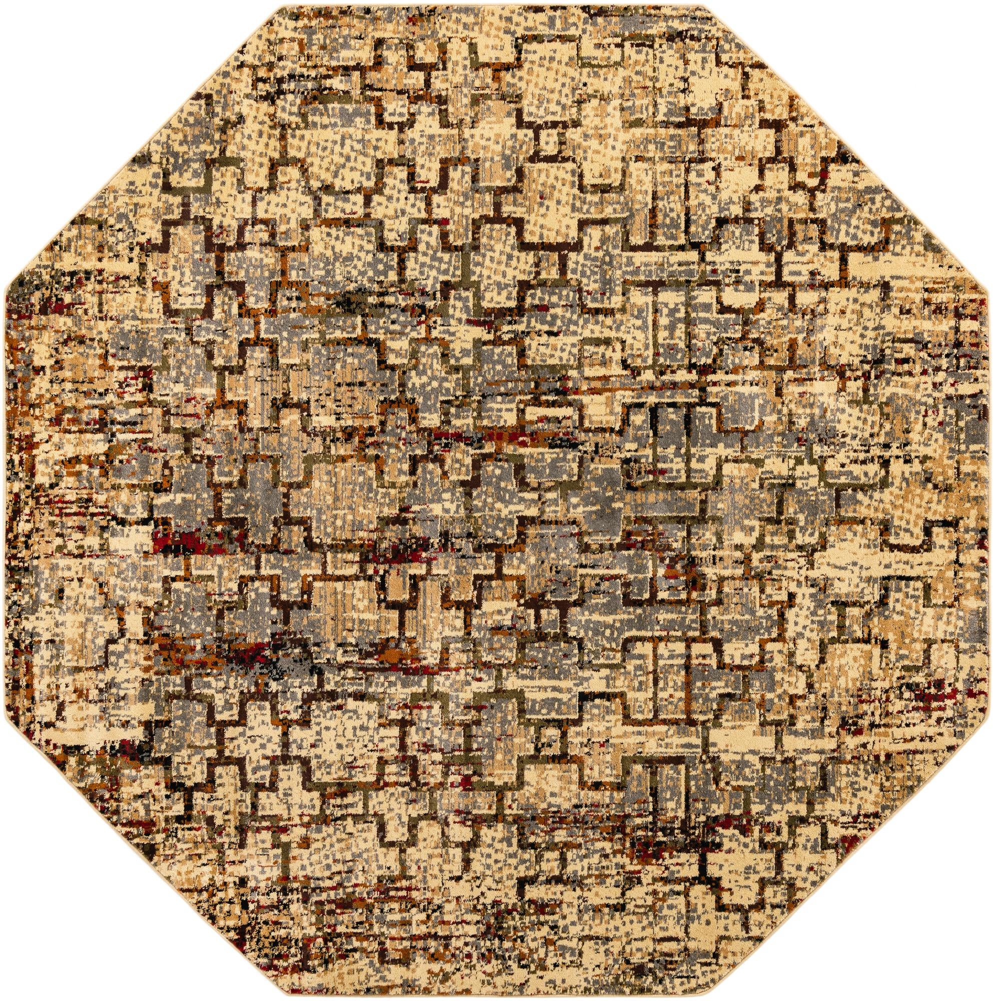 7' 10 x 7' 10 Saturn Octagon Rug