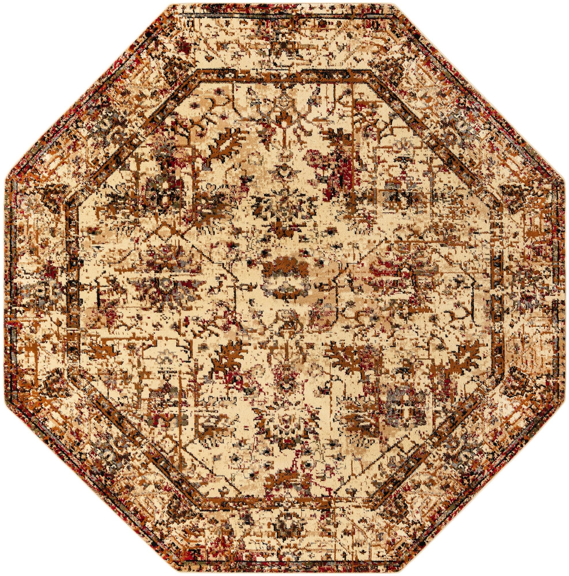 7' 10 x 7' 10 Saturn Octagon Rug