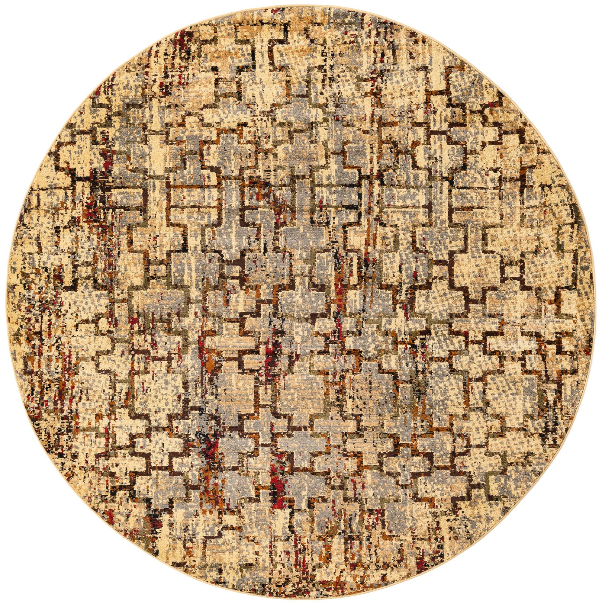 7' x 7' Saturn Round Rug