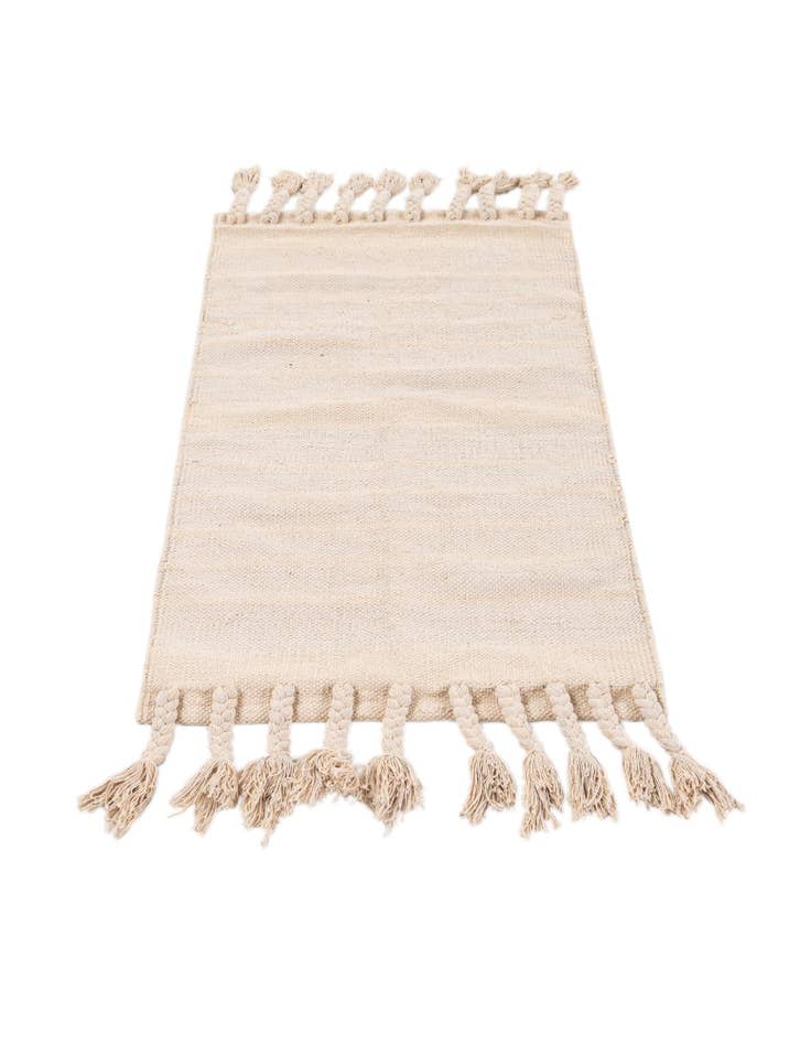 Detail image of 2' x 3' 7 Hand Woven Chindi Cotton Rug