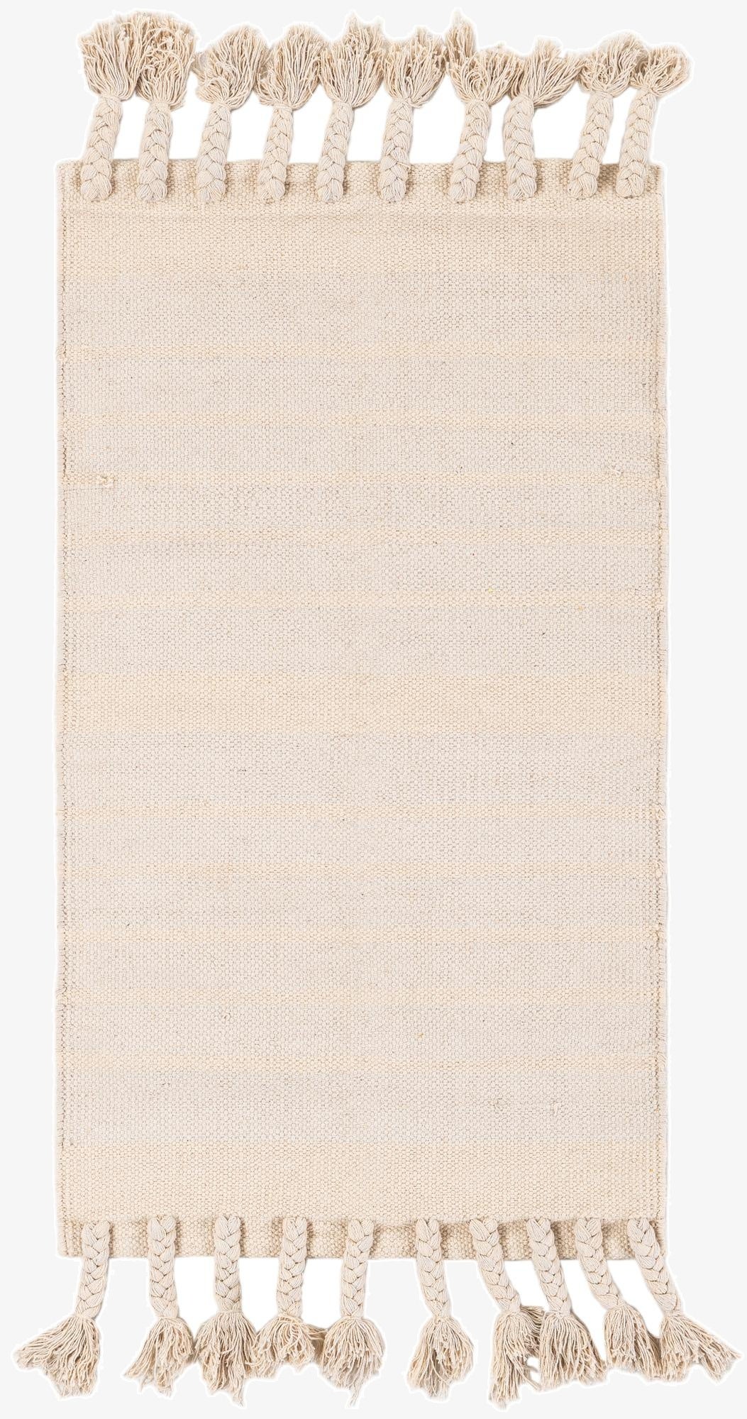 2' x 3' 7  Hand Woven Chindi Cotton Rug