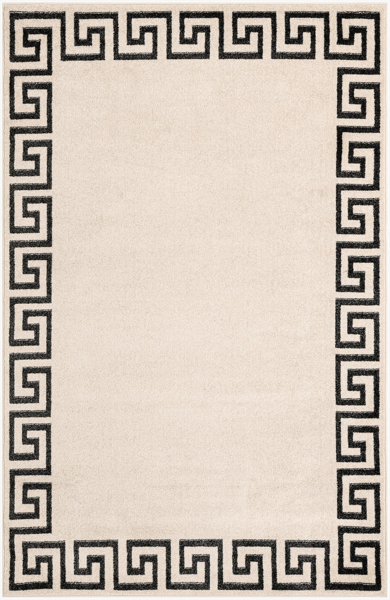5' 3 x 8' Greek Key Rug