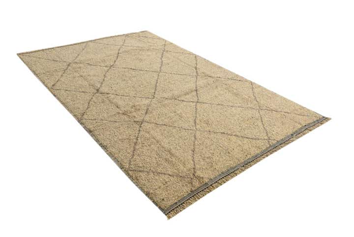 6' x 9' 2 Hand Knotted Moroccan Wool Rug