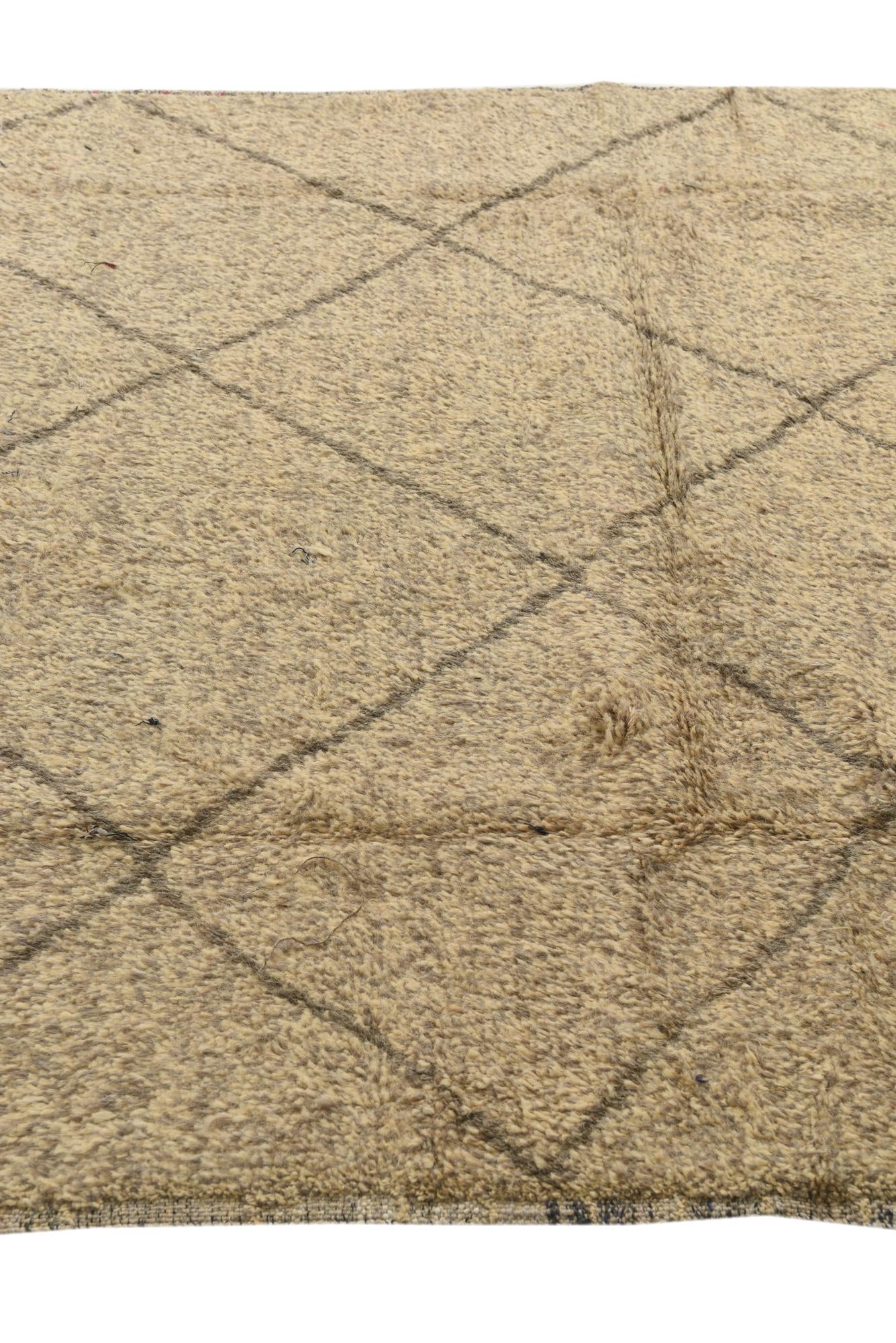 6' x 9' 2 Hand Knotted Moroccan Wool Rug