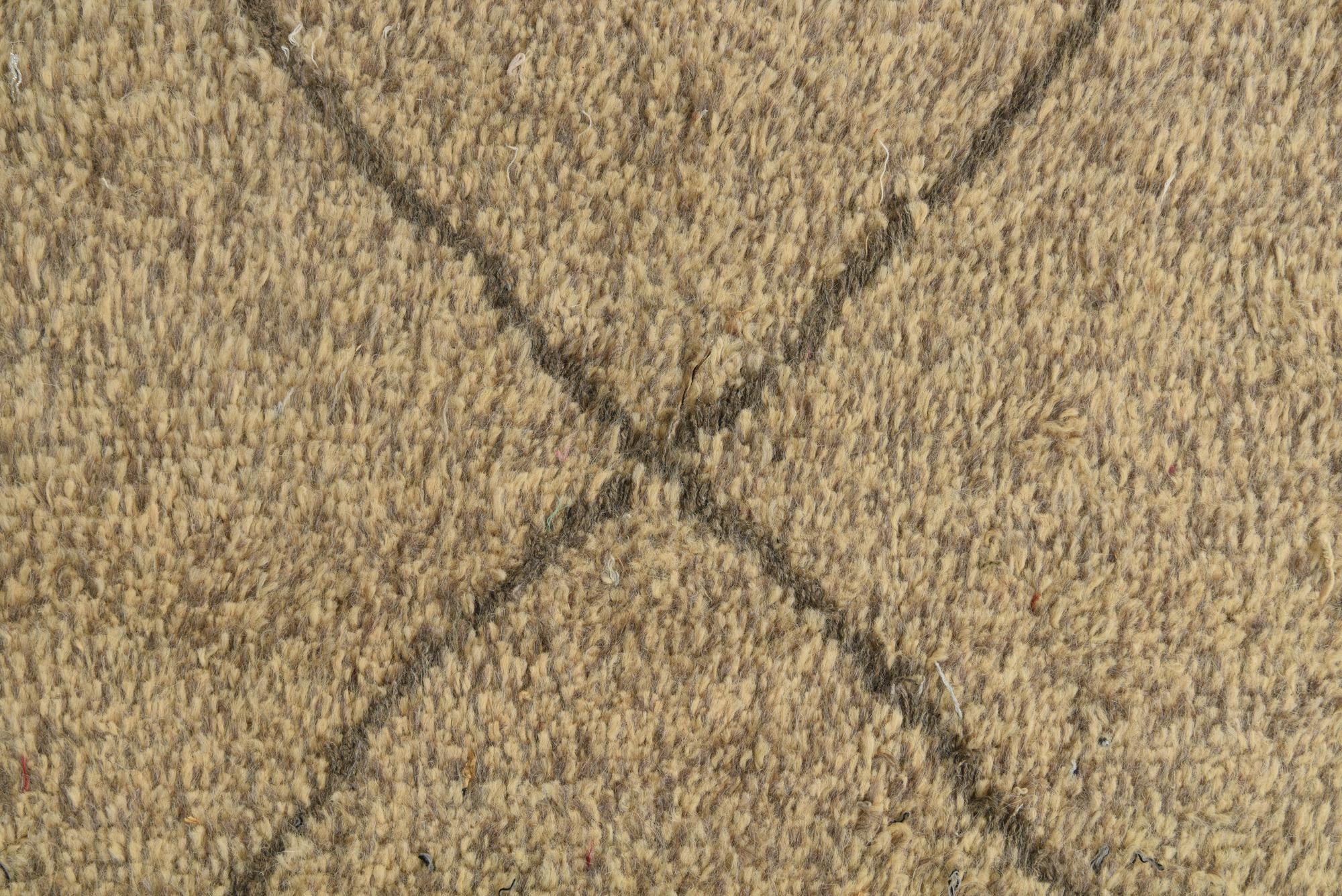 6' x 9' 2 Hand Knotted Moroccan Wool Rug