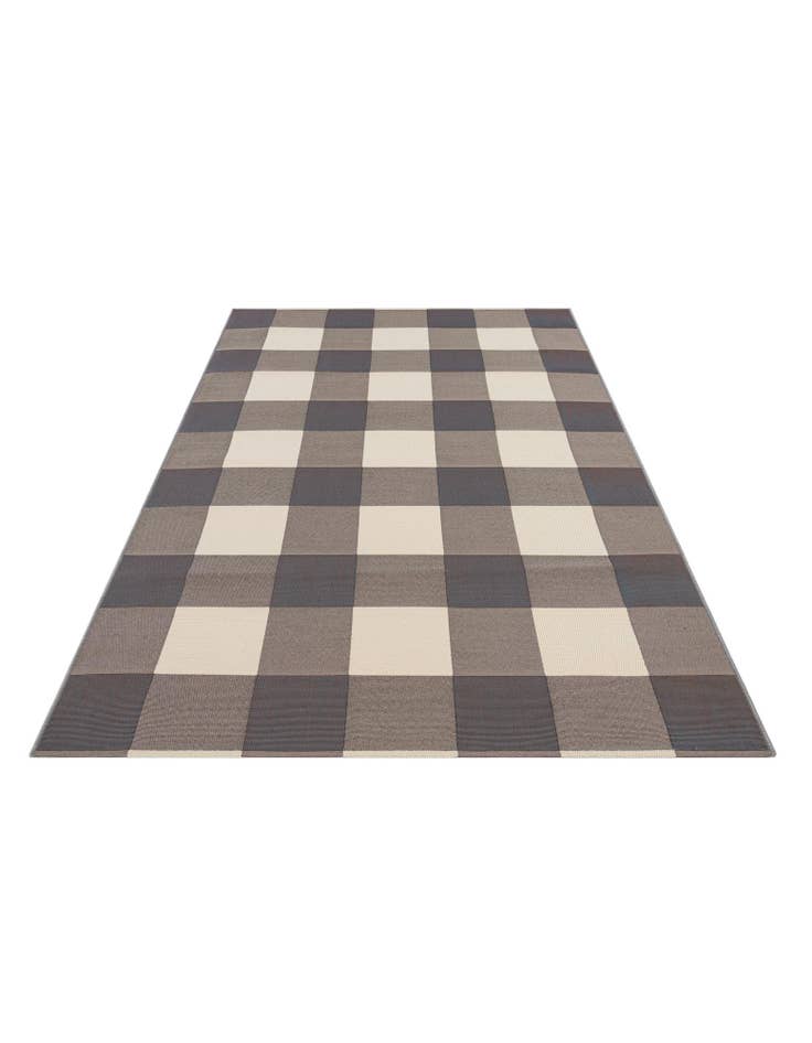 Detail image of 5' 3 x 7' 7  Washable Modern Indoor / Outdoor Rug