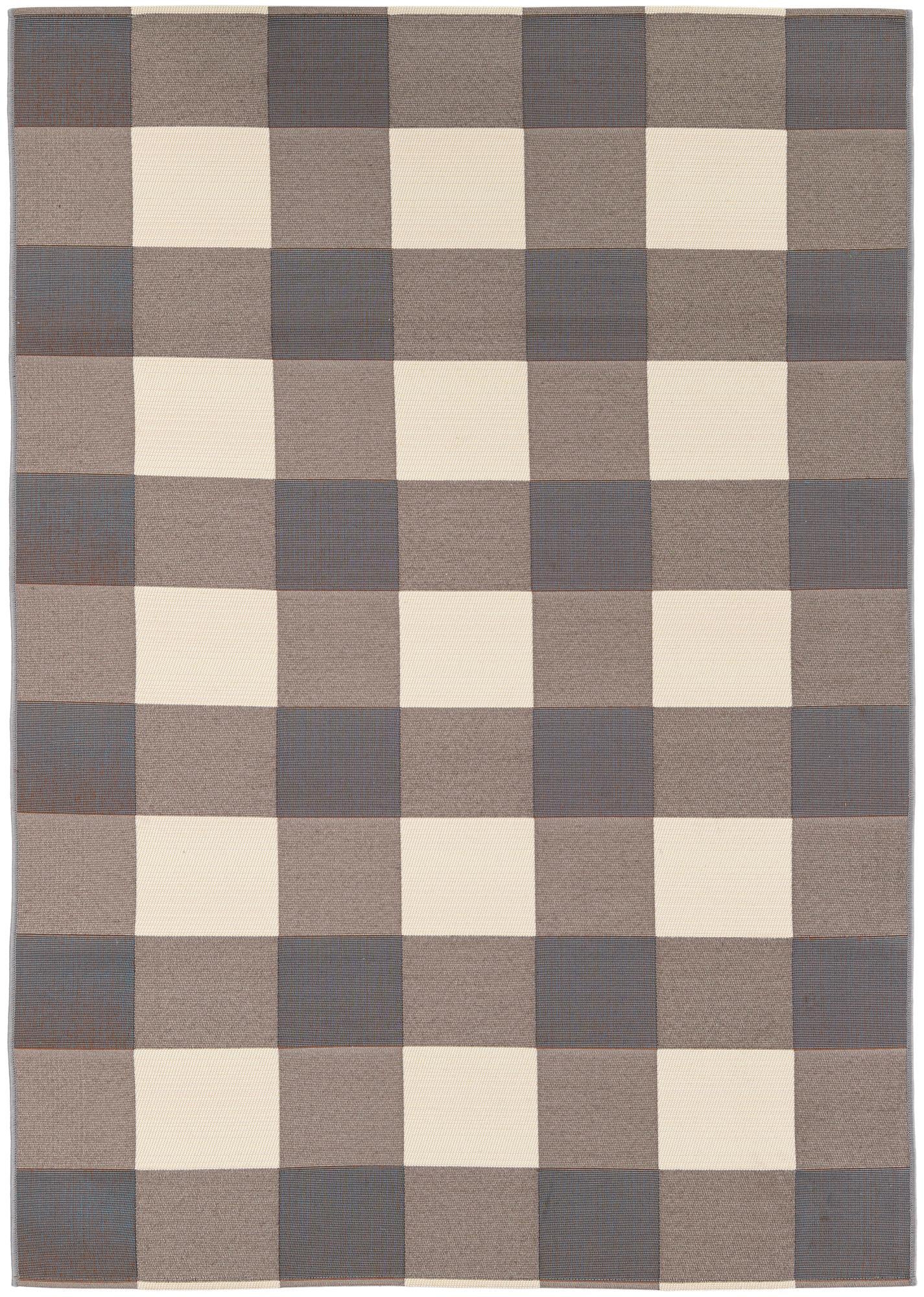 5' 3 x 7' 7 Easy-Clean Modern Indoor / Outdoor Rug