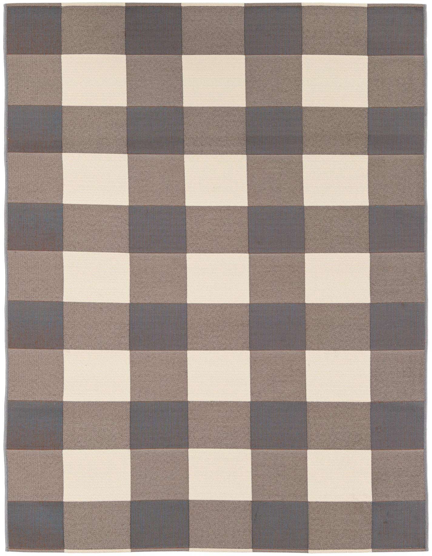 5' 3 x 7' 7 Easy-Clean Modern Indoor / Outdoor Rug