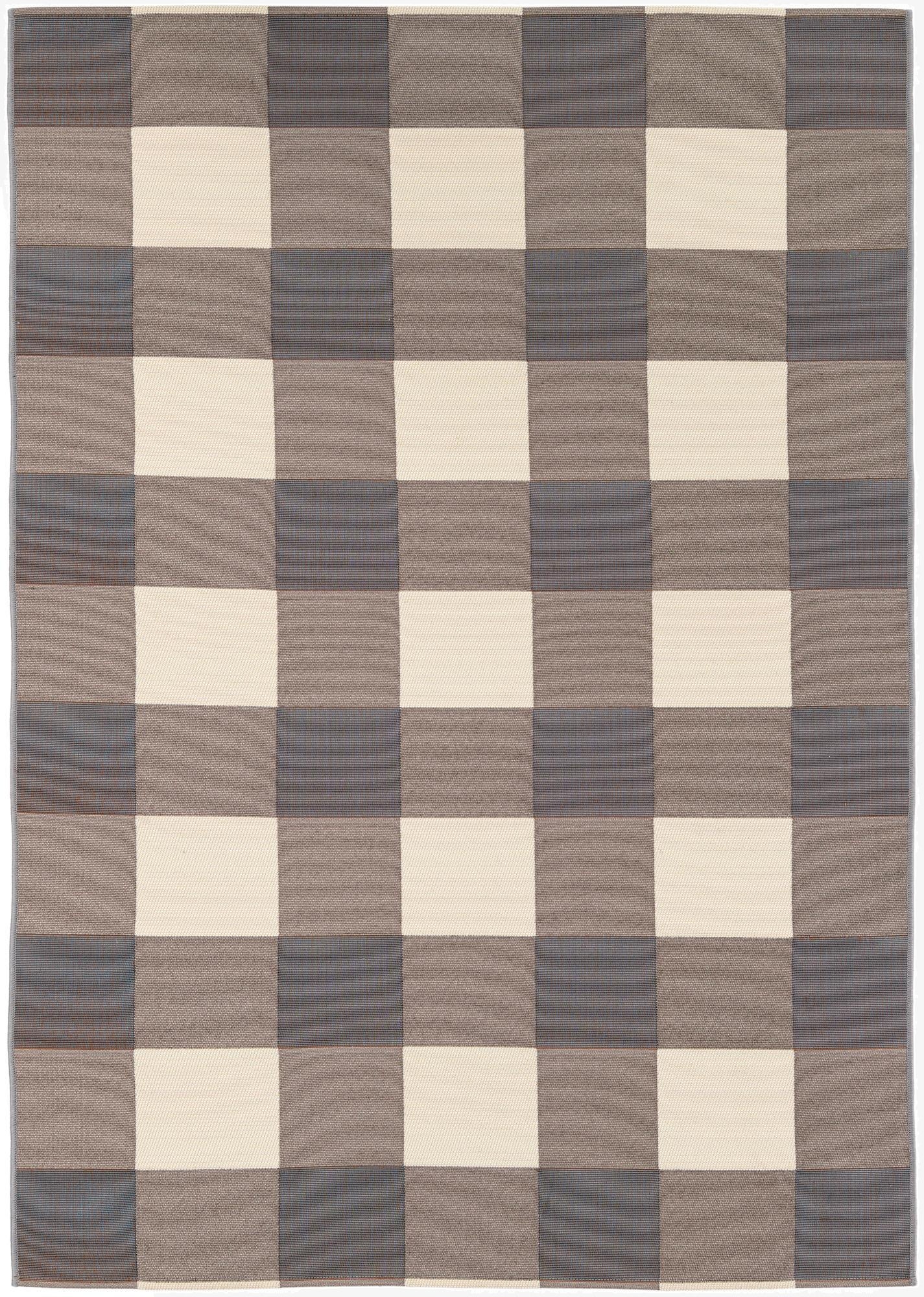 5' 3 x 7' 7 Easy-Clean Modern Indoor / Outdoor Rug