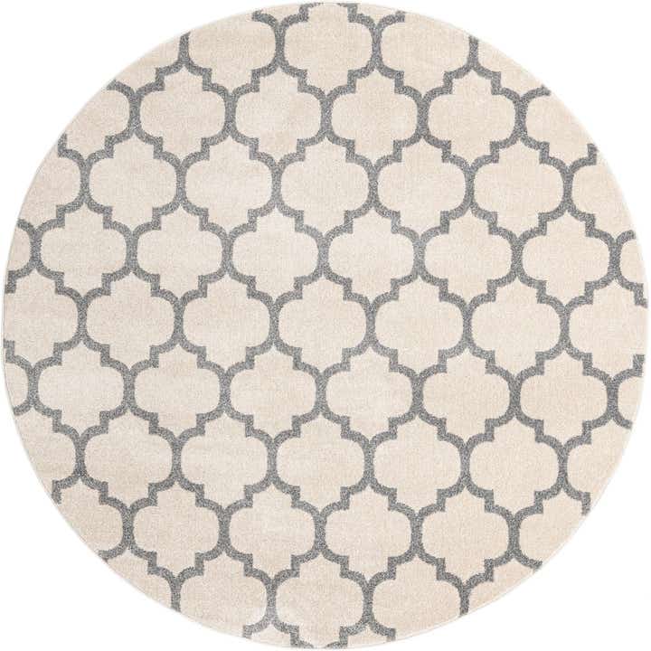 7' 10 x 7' 10 Lattice Round Rug