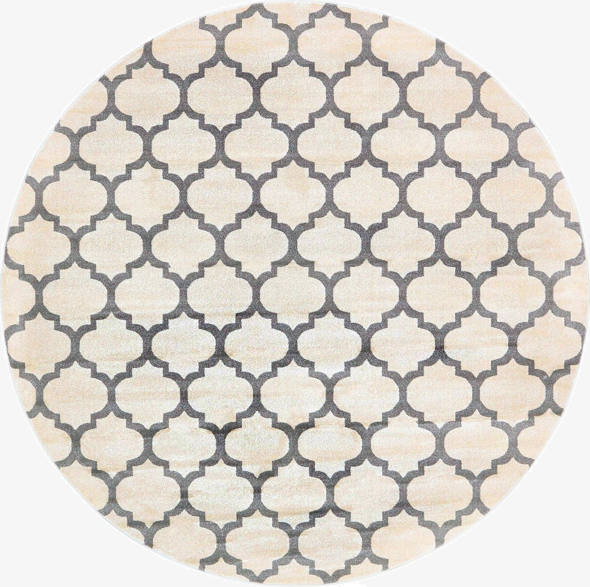 10' x 10' Lattice Round Rug