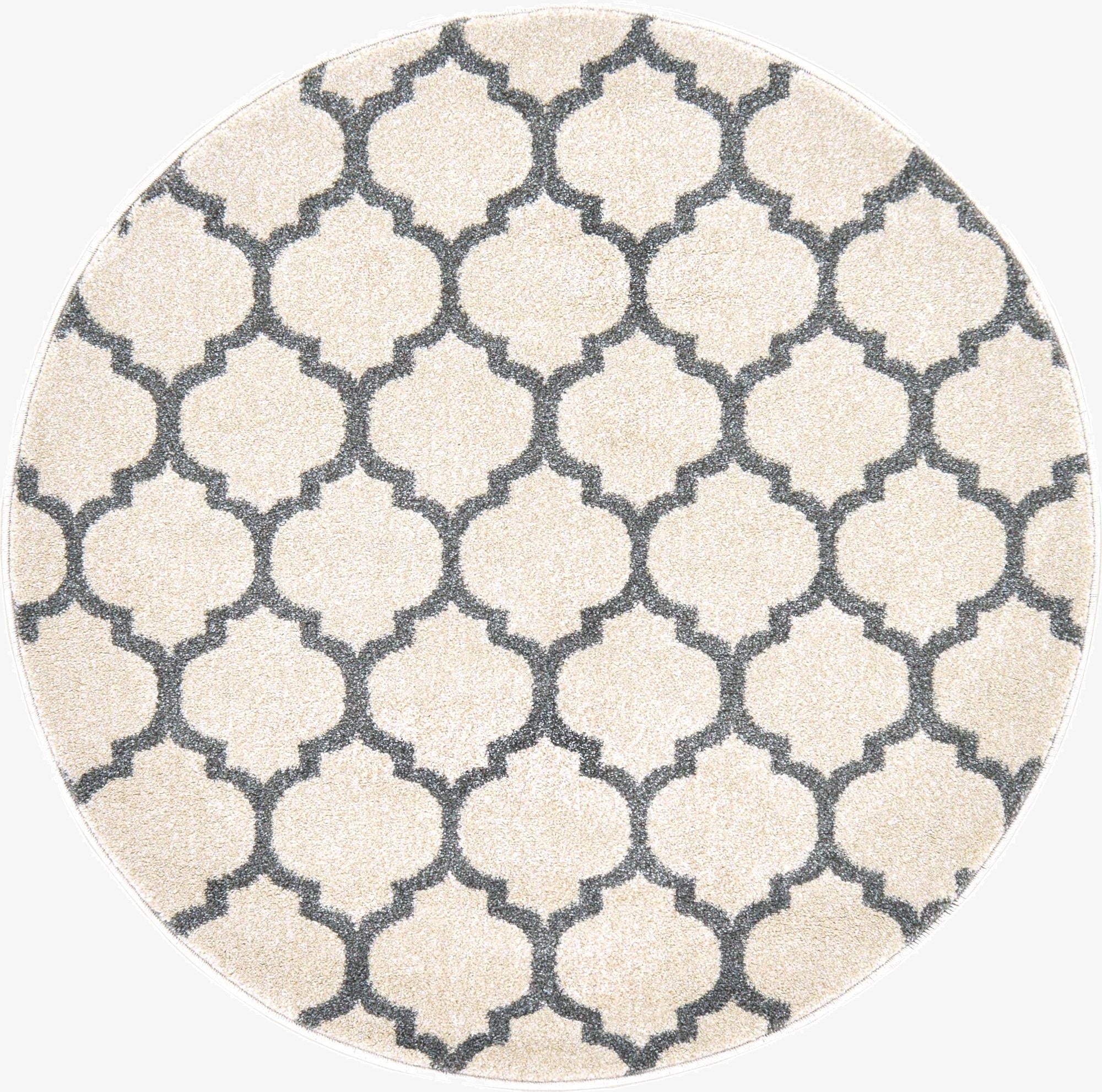 3' x 3' Trellis Round Rug
