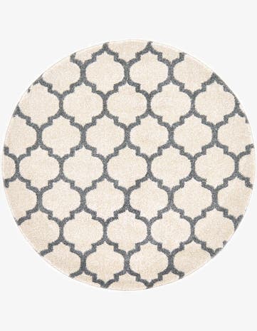 3' x 3' Trellis Round Rug