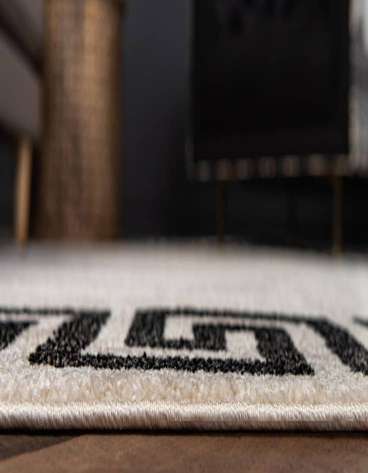 Detail image of 2' x 6' Greek Key Runner Rug