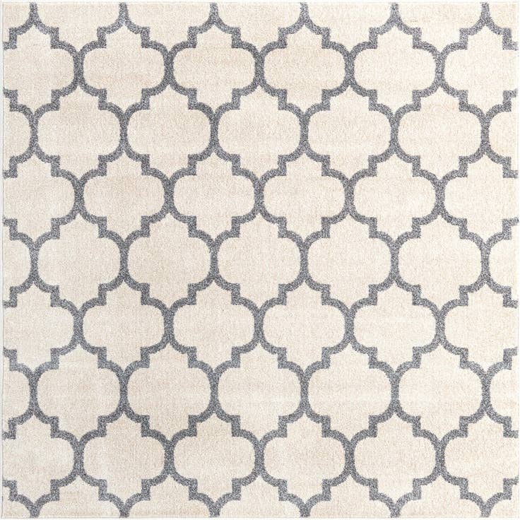 Detail image of 6' x 6' Lattice Square Rug