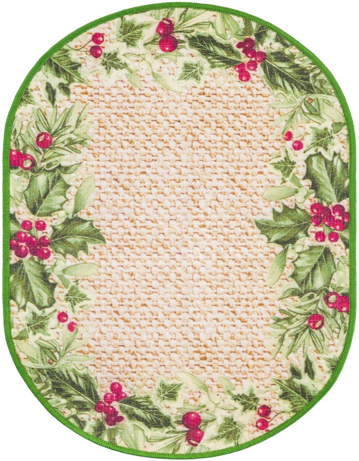 Detail image of 2' x 3' 1 Easy-Clean Jill Zarin Caribbean Indoor / Outdoor Oval Rug