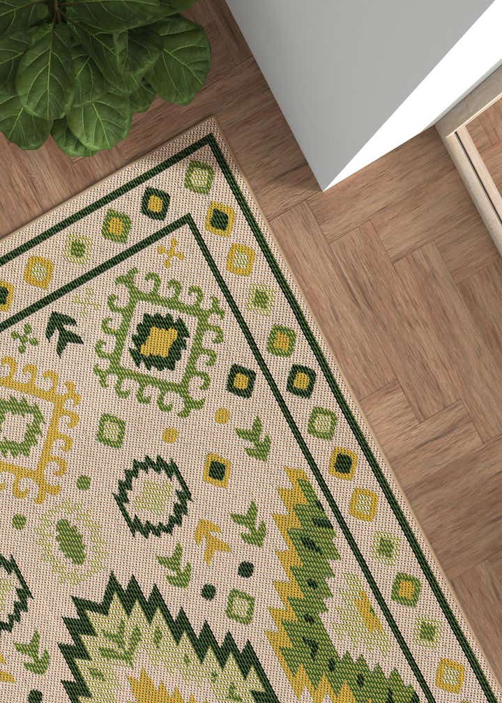 5' 3 x 8' Easy-Clean Baja Indoor / Outdoor Rug