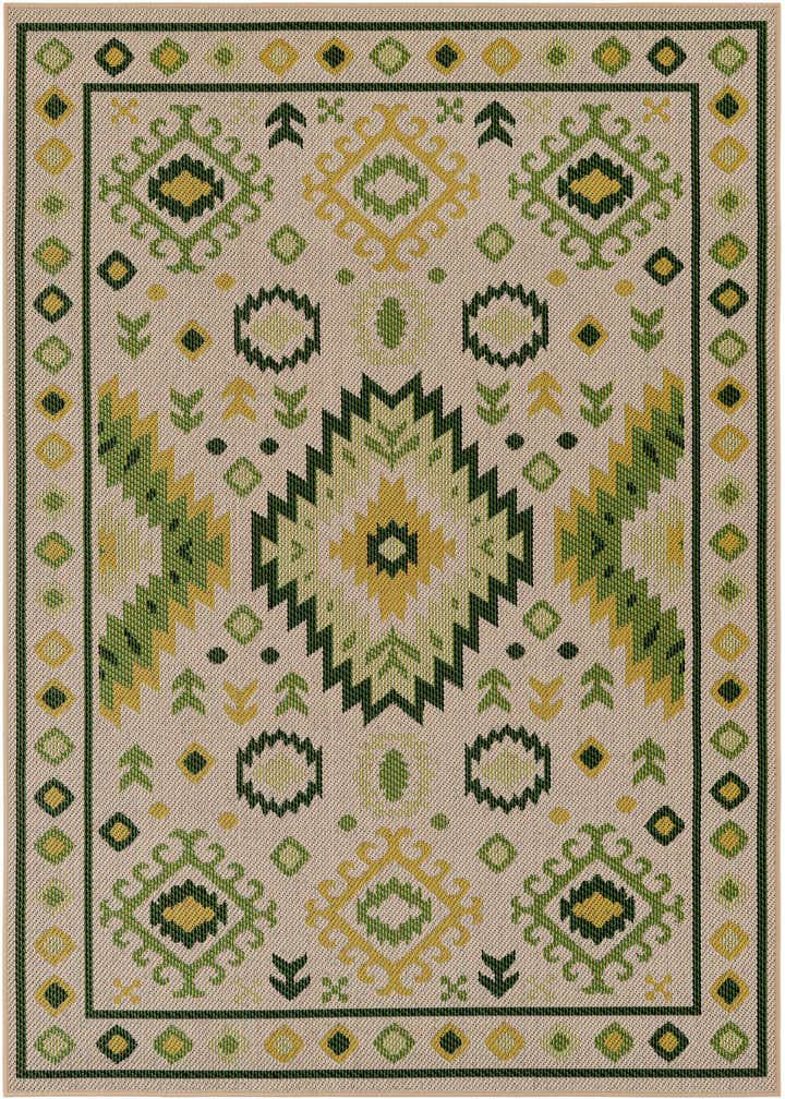 5' 3 x 8' Easy-Clean Baja Indoor / Outdoor Rug