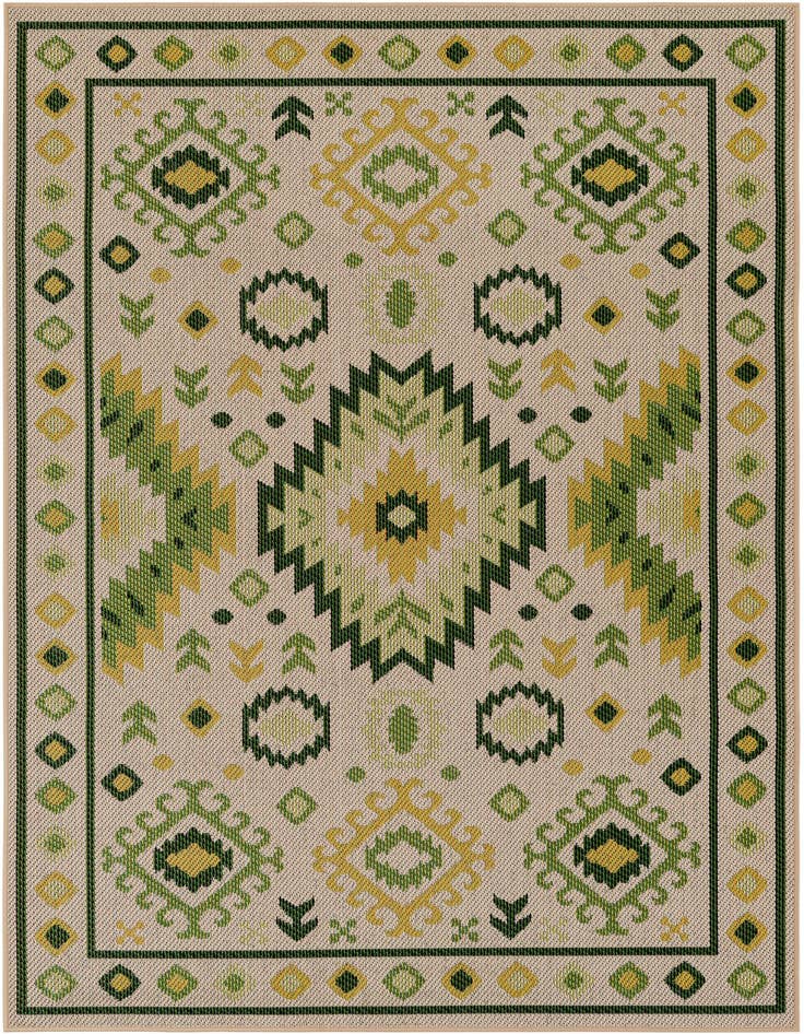 Detail image of 5' 3 x 8' Easy-Clean Baja Indoor / Outdoor Rug