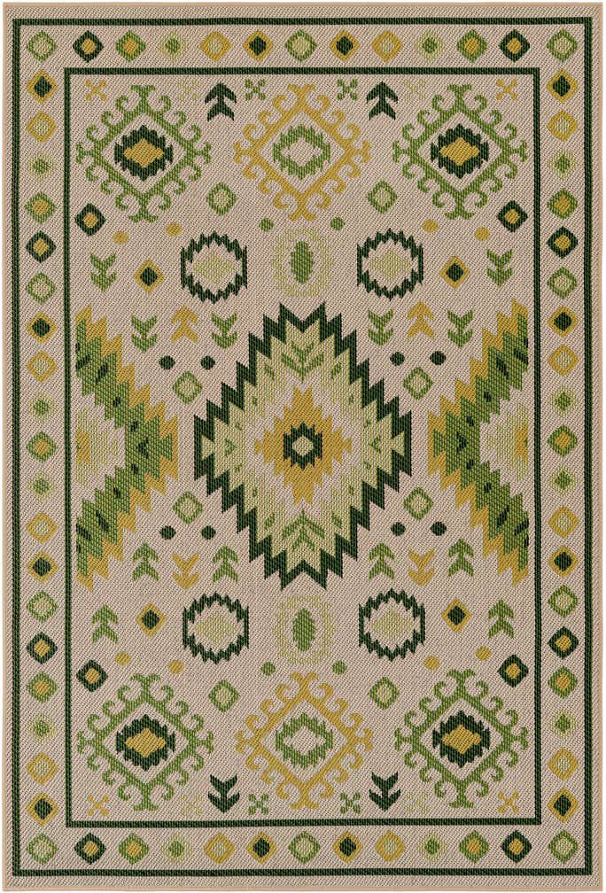 5' 3 x 8' Easy-Clean Baja Indoor / Outdoor Rug