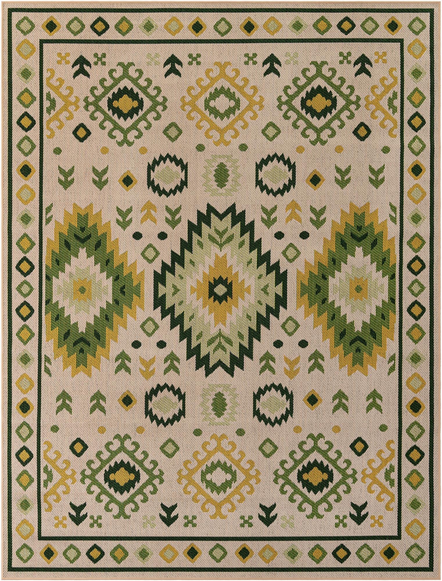 7' 10 x 10'  Washable Baja Indoor / Outdoor Rug