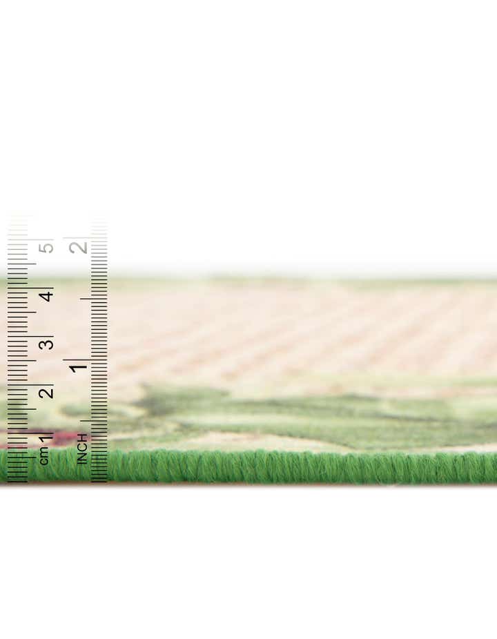 6' 1 x 9' Easy-Clean Jill Zarin Caribbean Indoor / Outdoor Rug