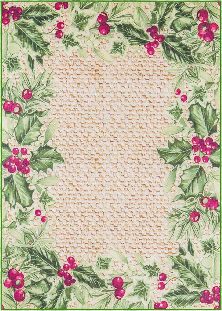 5' 3 x 8' Easy-Clean Jill Zarin Caribbean Indoor / Outdoor Rug
