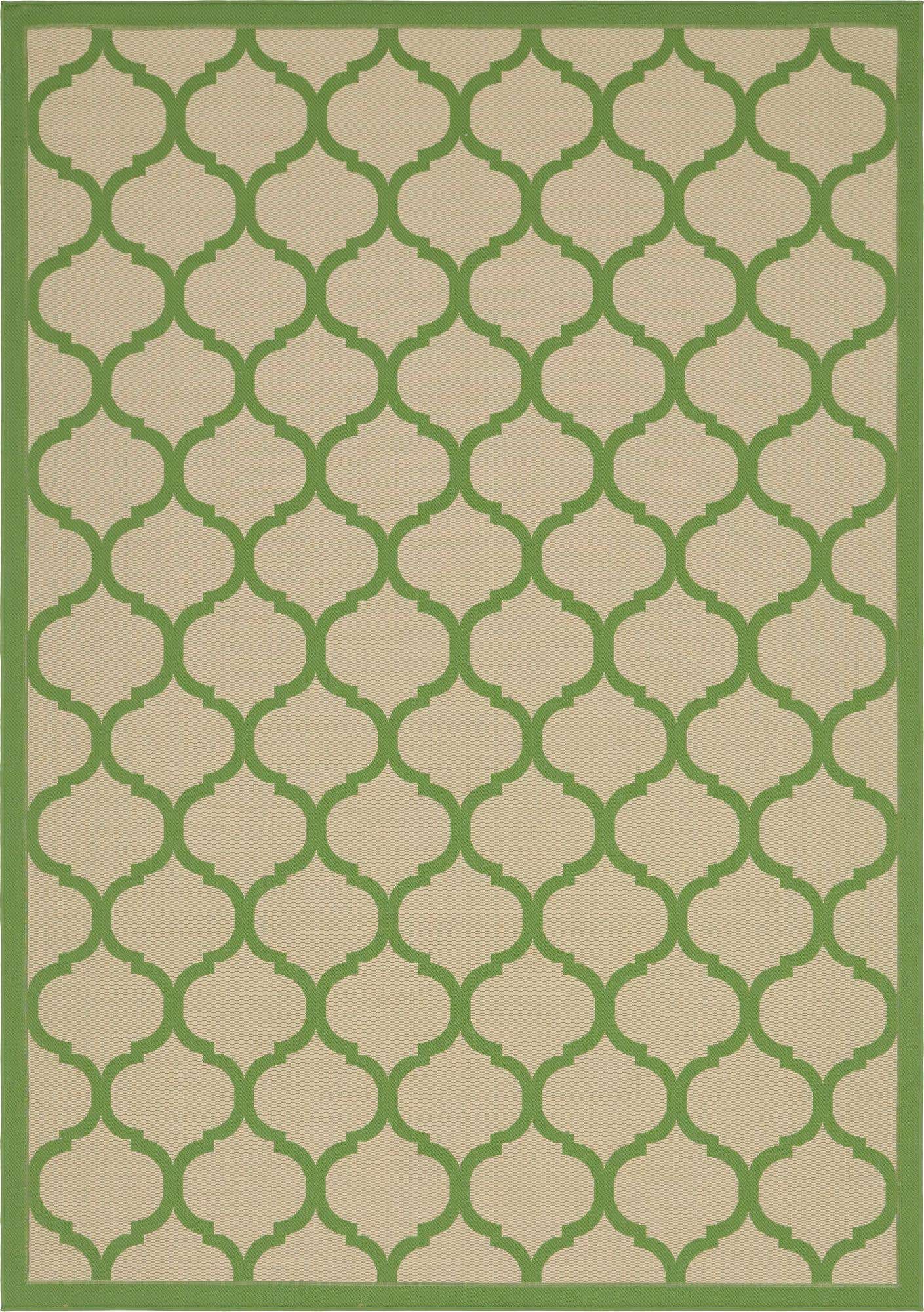 8' x 11' 4 Easy-Clean Lattice Indoor / Outdoor Rug